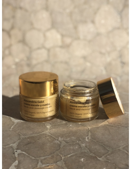 Alexandria Gold crema escote y cuello 100% natural 50 ml