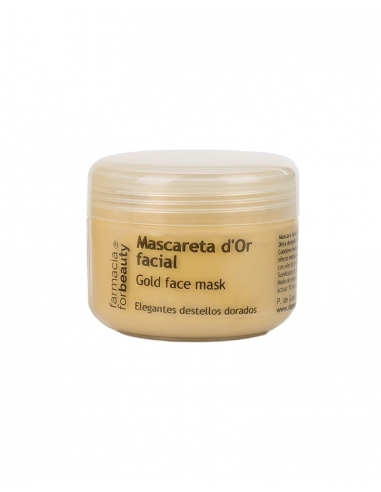 Gold face mask